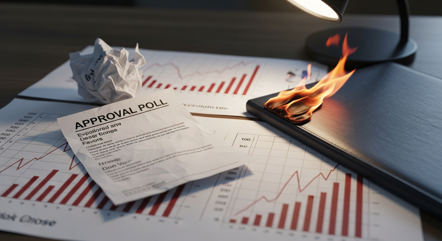 President Trump's Approval Falls Amid Geopolitical, Economic Pressures