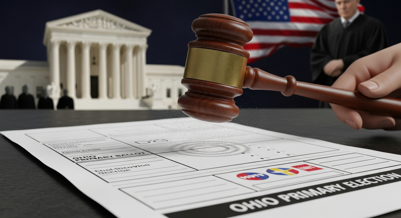 Supreme Court Rejects Ohio Primary Ballot Appeal